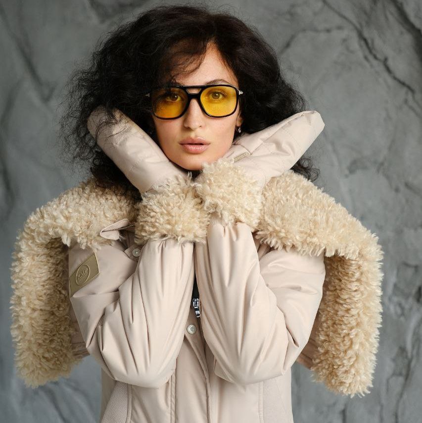Варежки Царица цвет beige